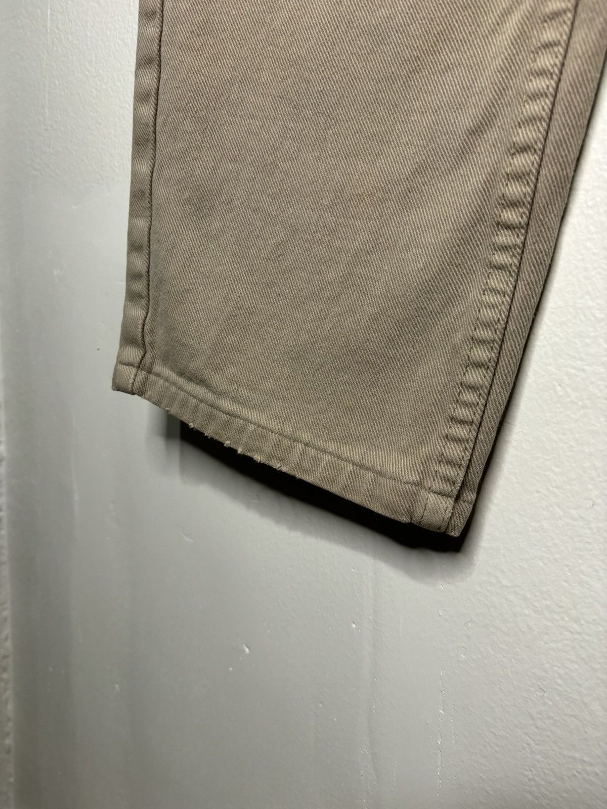 Vintage Vintage 1990s Beige Denim Jeans Size US 32 / EU 48 - 4 Thumbnail