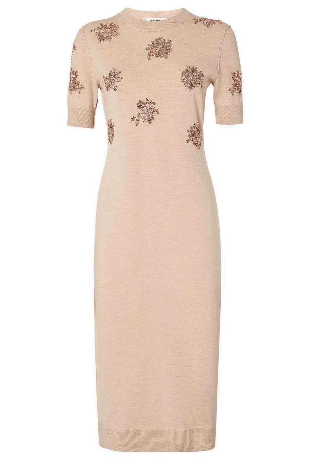 Fendi o1s1wg110526 Dress in Beige Size M / US 6-8 / IT 42-44 - 1 Thumbnail