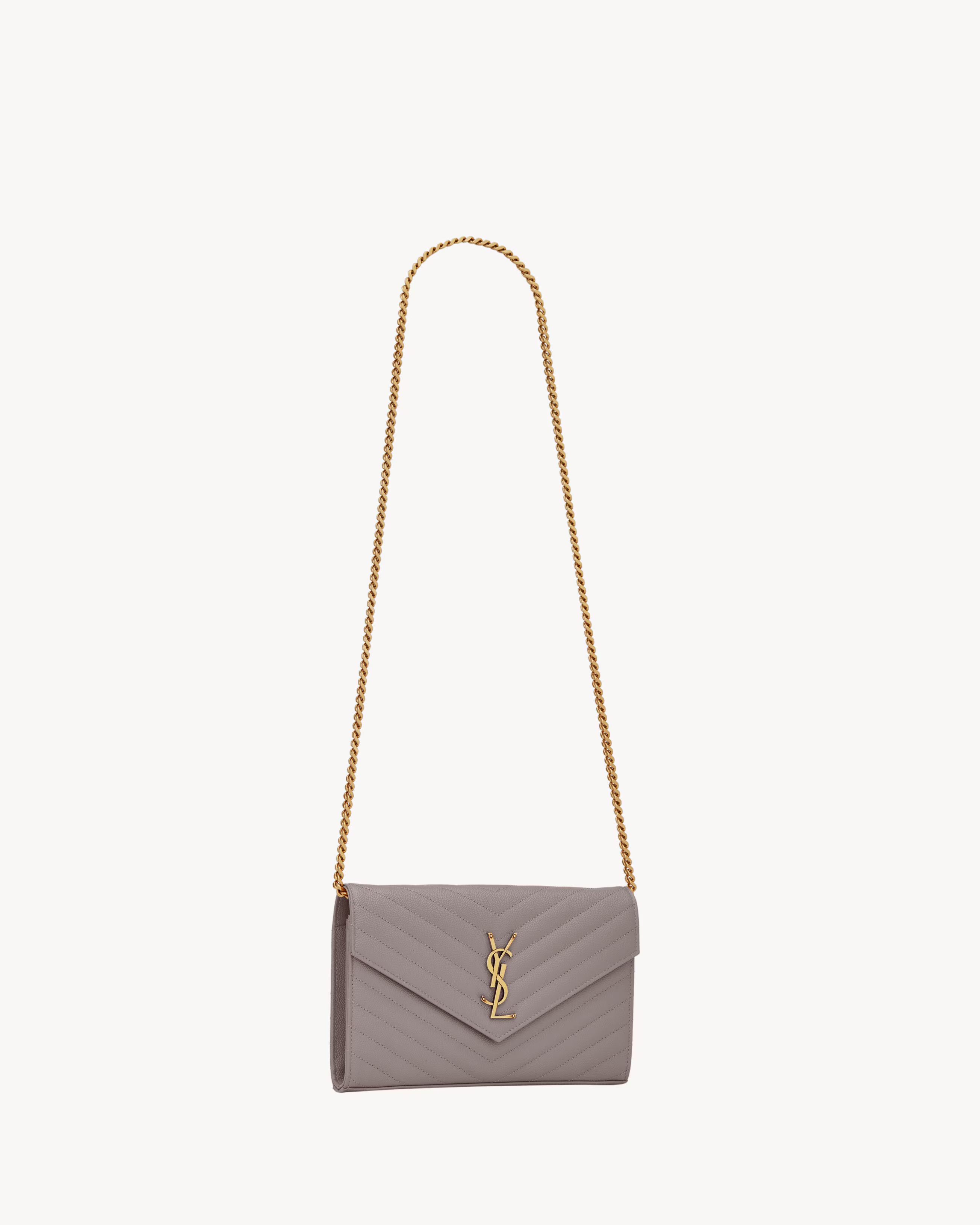 Saint Laurent Paris o1b1hav110824 Size: OS / Cassandre Chain Wallet in Lilac Size ONE SIZE - 5 Thumbnail