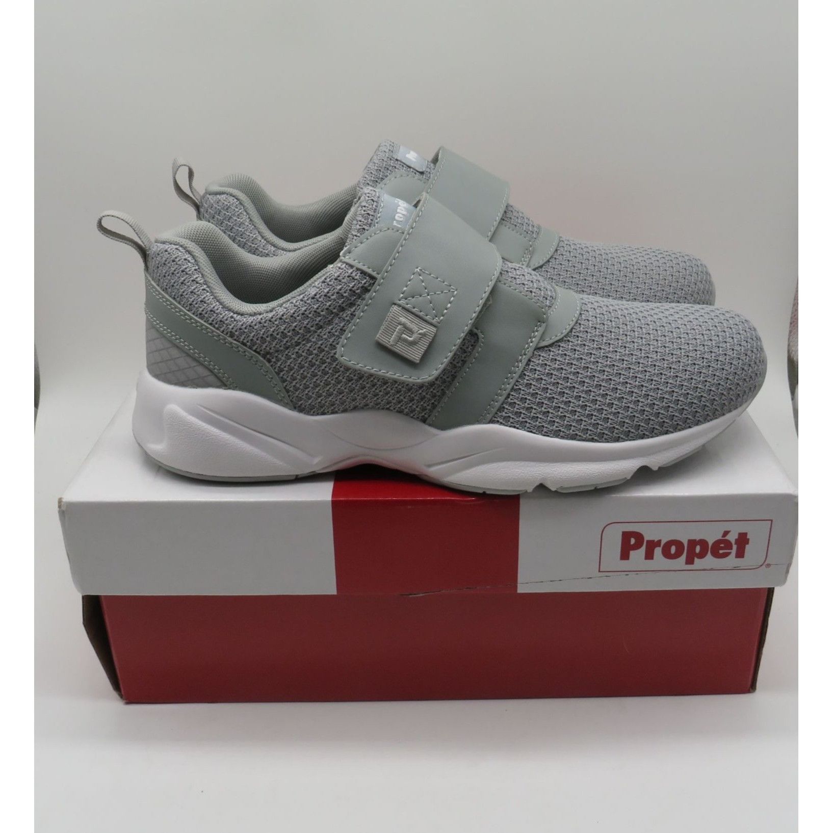Other Propet Men's Gray Mesh Adjustable Strap Walking Shoes Size 1 Size US 10 / EU 43 - 1 Thumbnail
