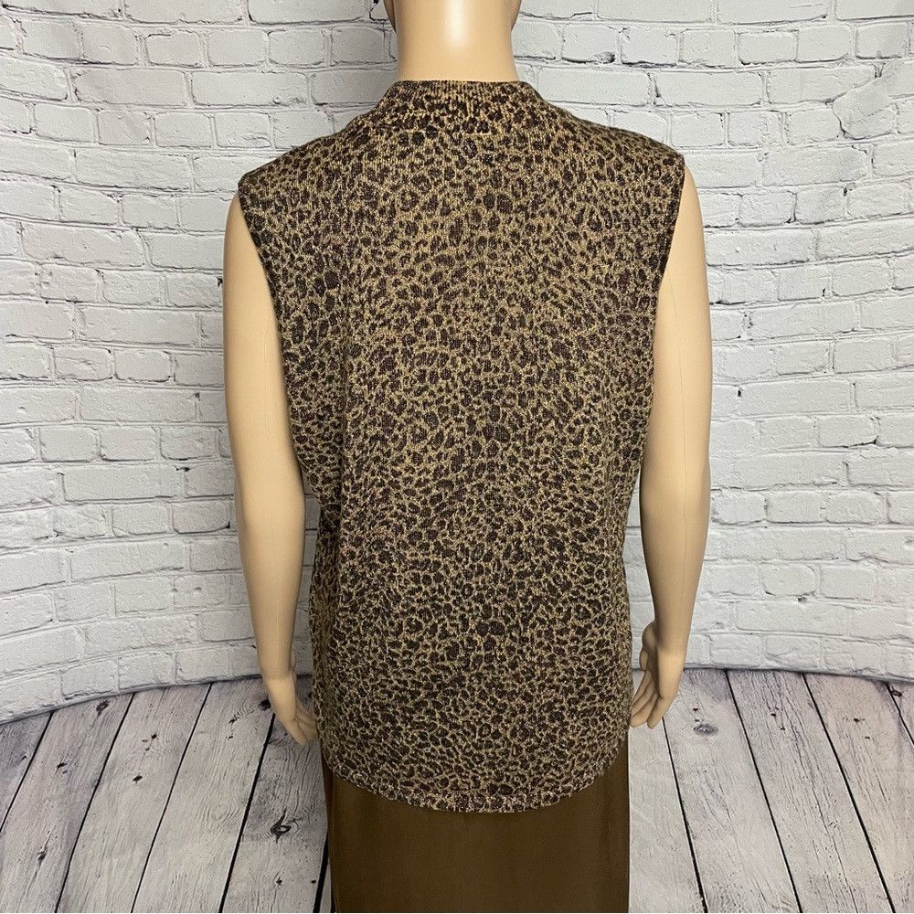 Other Kathie Lee Collection Animal Print Knit Top Size L Size L / US 10 / IT 46 - 4 Thumbnail