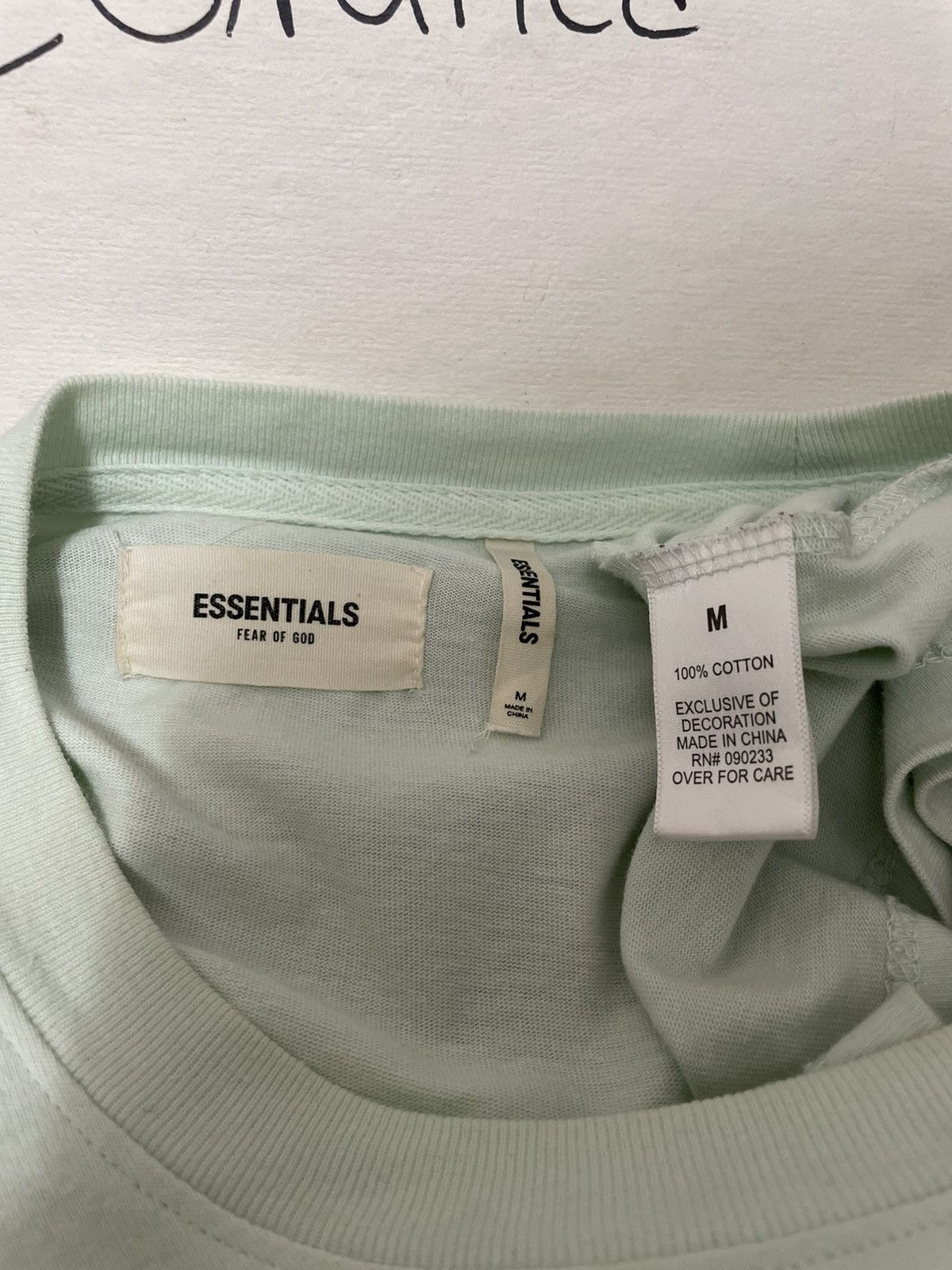 Fear of God 🔥Fear of God Essentials FW18 Boxy Long Sleeve Tee MINT SZ M Size US M / EU 48-50 / 2 - 6 Thumbnail