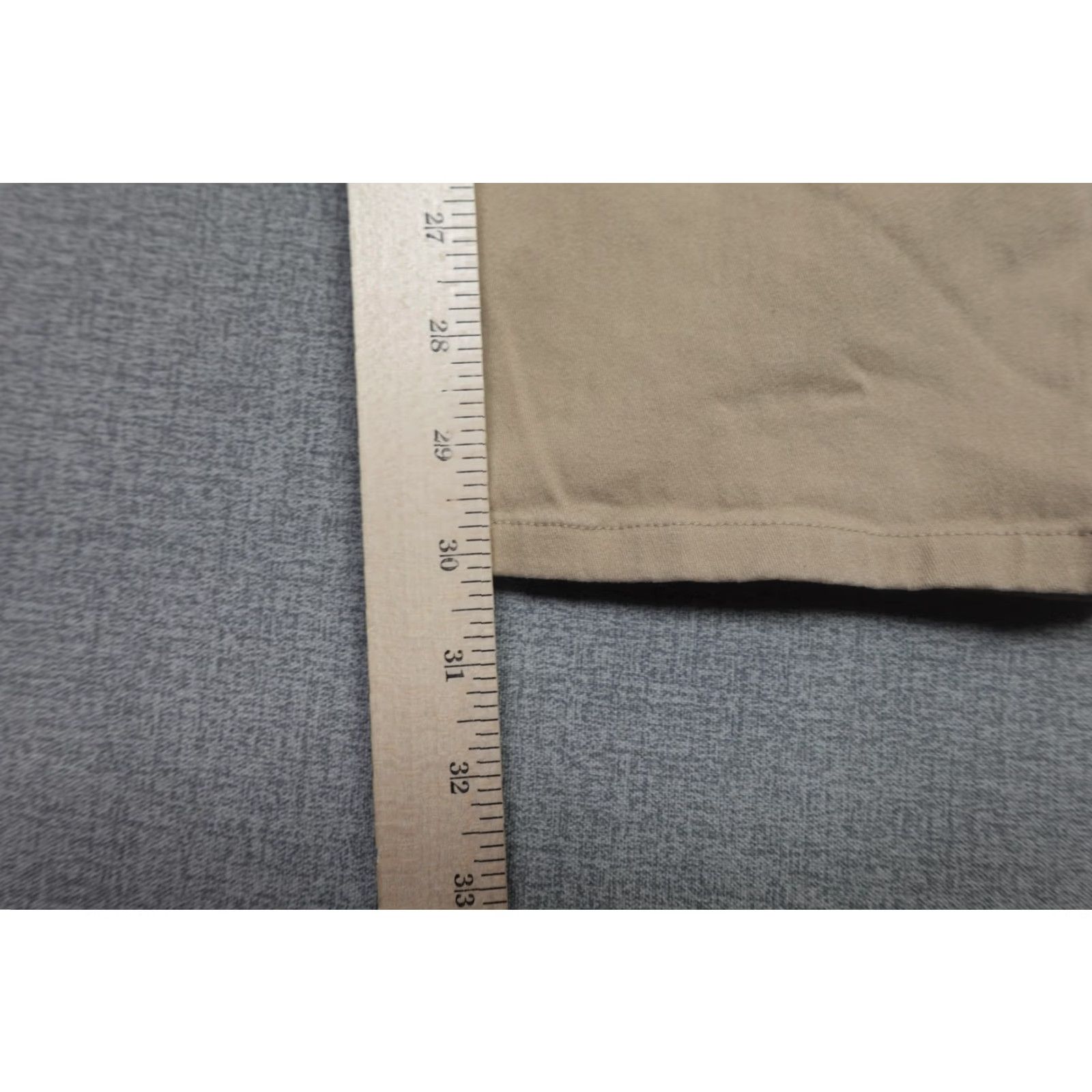 Footjoy FootJoy Pants Mens 38x32 Khaki Chino Stretch Regular Straight Leg 5-Pocket Denim Rise Mid 10-12in Flat Front Zipper Button Casual Size US 38 / EU 54 - 4 Thumbnail