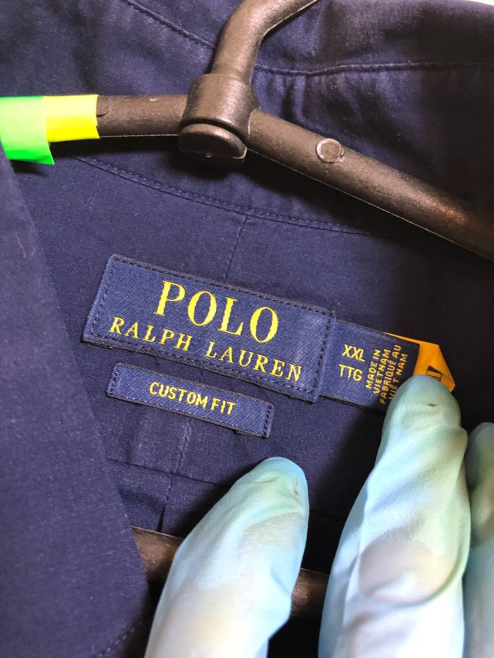 Polo Ralph Lauren Polo Ralph Lauren Navy Button Down Shirt Custom Fit Size XXL Size US XXL / EU 58 / 5 - 2 Thumbnail