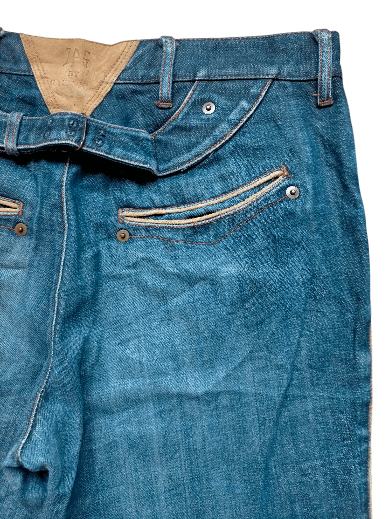 Jean Paul Gaultier Jean Paul Gaultier Buckle Back Denim Pants Size US 30 / EU 46 - 10 Thumbnail