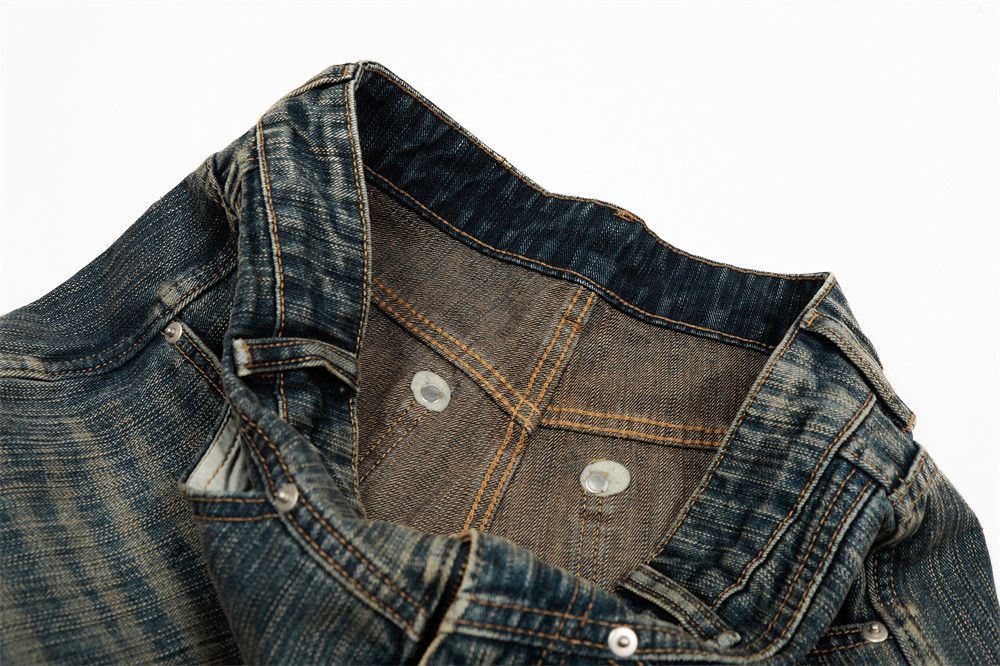 Vintage Men's Retro Washed Straight-Leg, Loose-Fit Denim Jeans Size US 32 / EU 48 - 4 Thumbnail