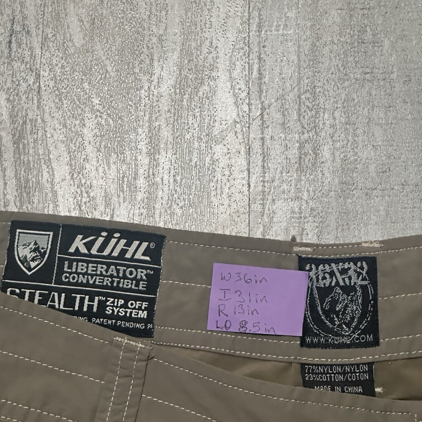 Kuhl KUHL Beige Pants 36x32 Liberator Convertible Stealth Outdoor Size US 36 / EU 52 - 6 Thumbnail