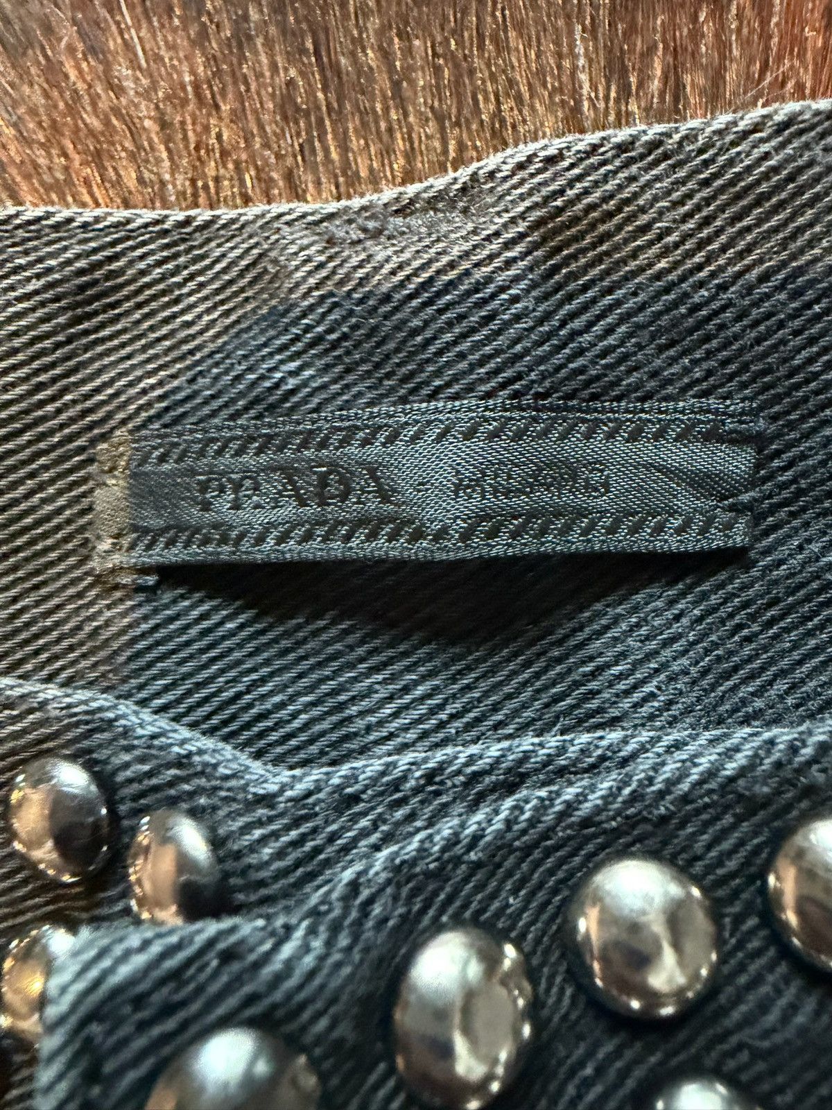 Prada 2012 studded denim jeans Size US 33 - 9 Thumbnail