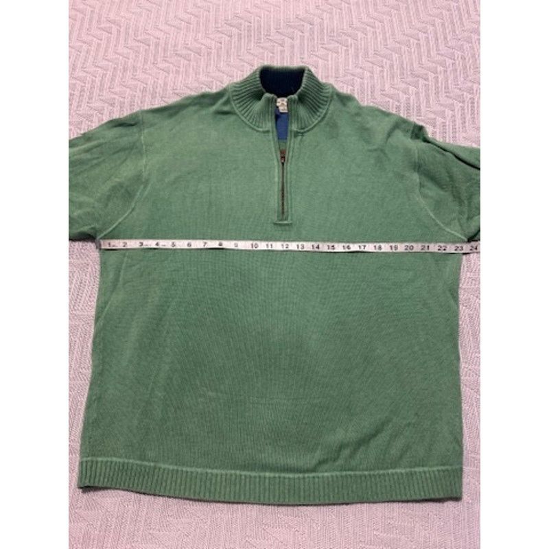 Tommy Bahama Tommy Bahama green cotton quarter zip pullover size M Size US M / EU 48-50 / 2 - 5 Thumbnail