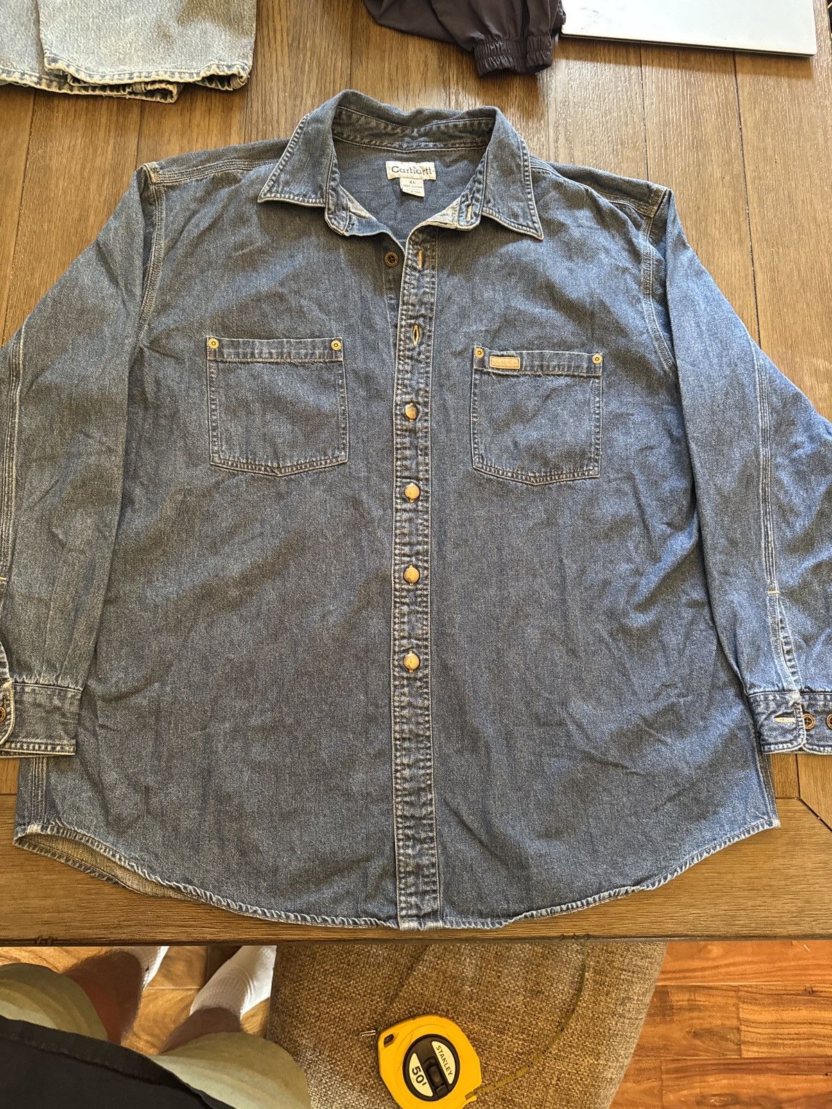 Carhartt × Carhartt Wip Carhartt Wip Denim Shirt Size US XL / EU 56 / 4 - 1 Thumbnail
