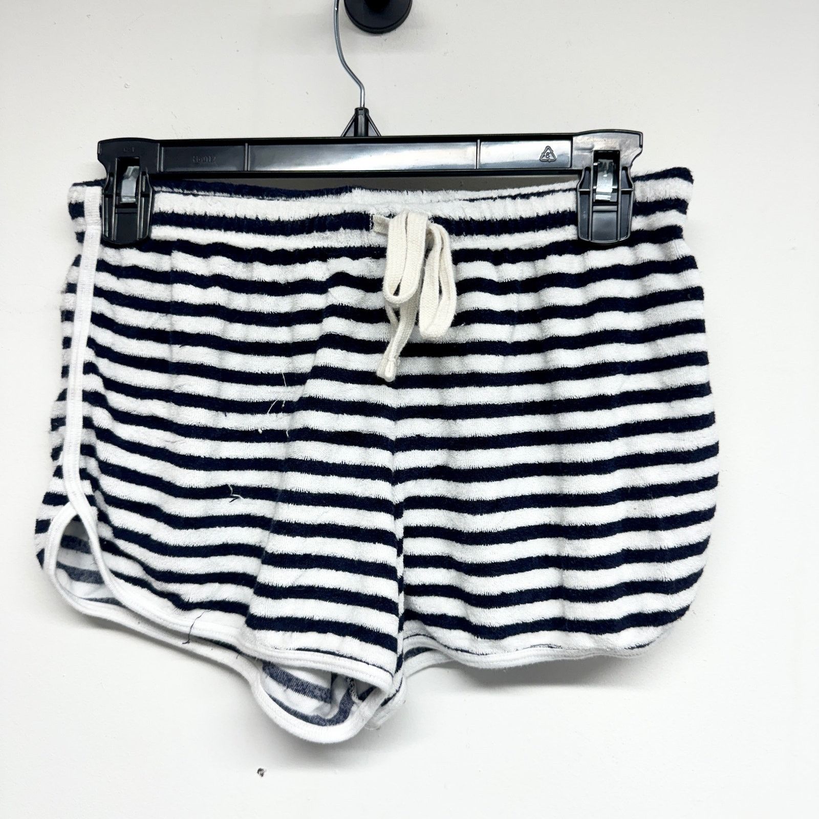 Sundry Sundry Blue & White Striped Beach Summer Terry Shorts Size 1 Size 23" - 2 Thumbnail