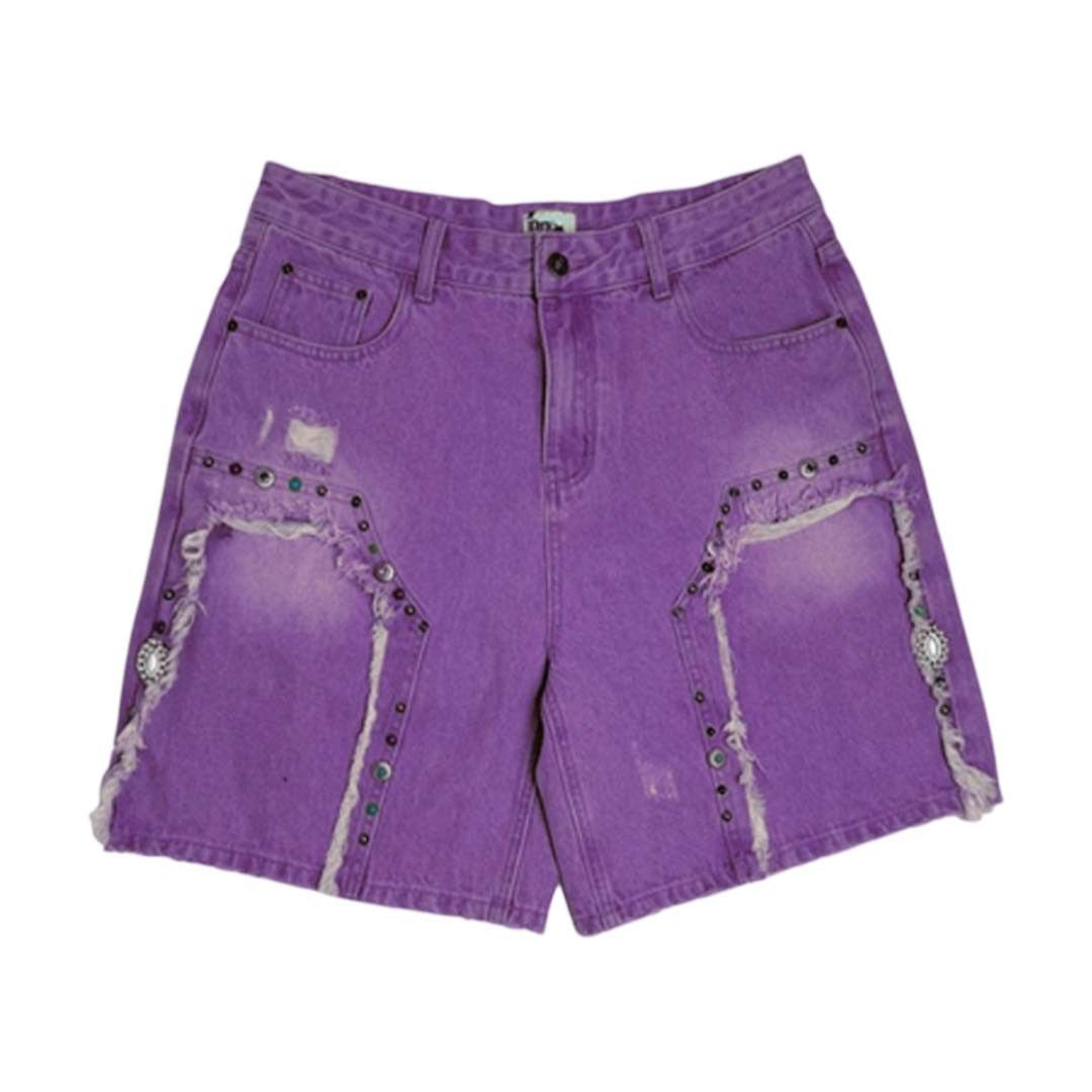 Shorts Dry Rot Cowboy Jewlz Purple Shorts