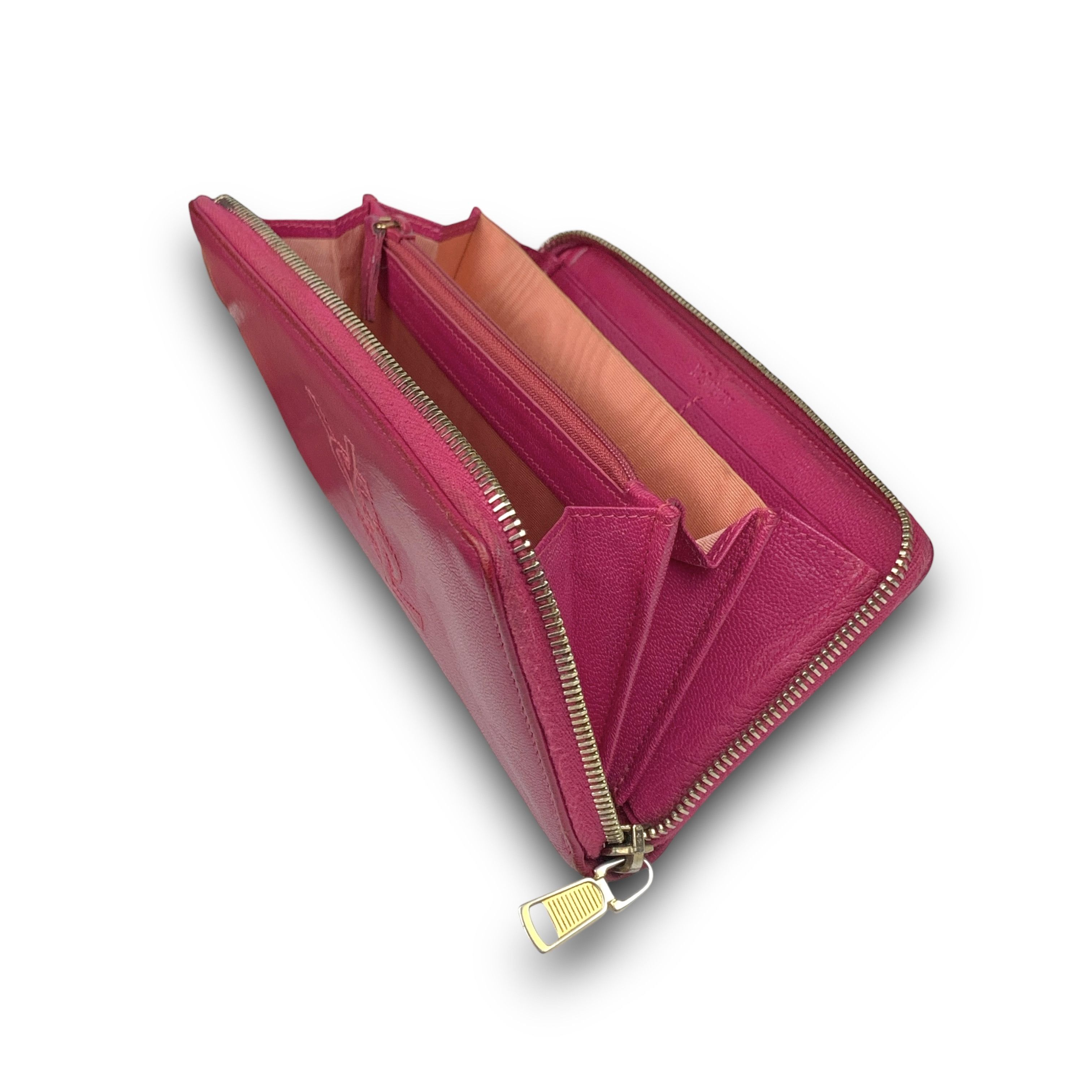 Yves Saint Laurent Yves Saint Laurent - Leather pink wallet Size ONE SIZE - 8 Thumbnail