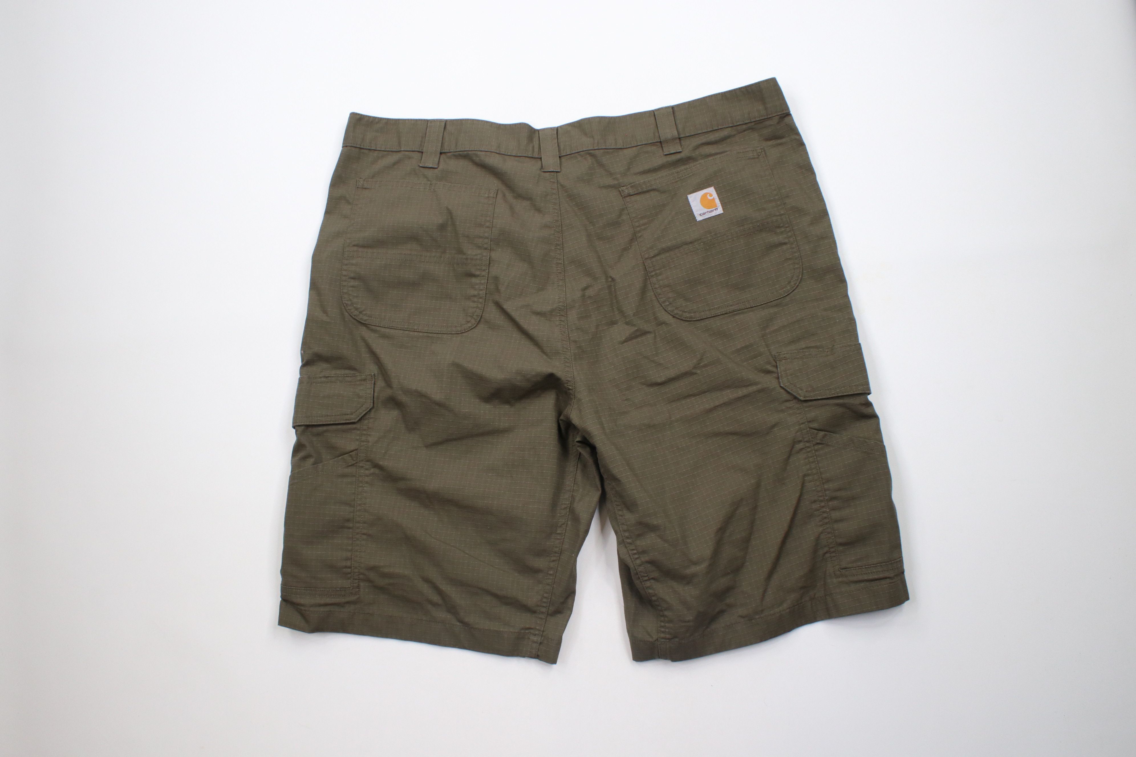 Carhartt × Vintage Vintage Y2K Carhartt Relaxed Fit Ripstop Cargo Shorts Green Size US 42 / EU 58 - 7 Thumbnail