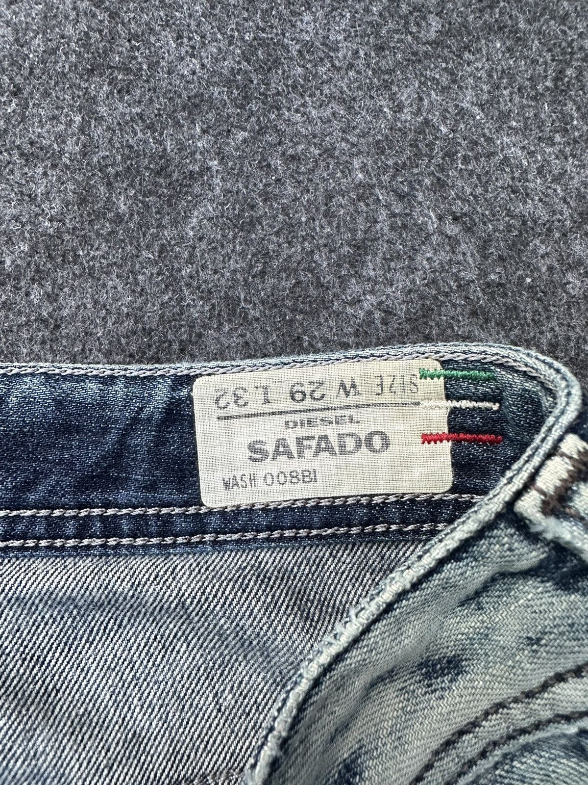 Diesel Vintage Diesel Italy Safado Distressed Denim 29x30 D6 Size US 29 - 18 Thumbnail