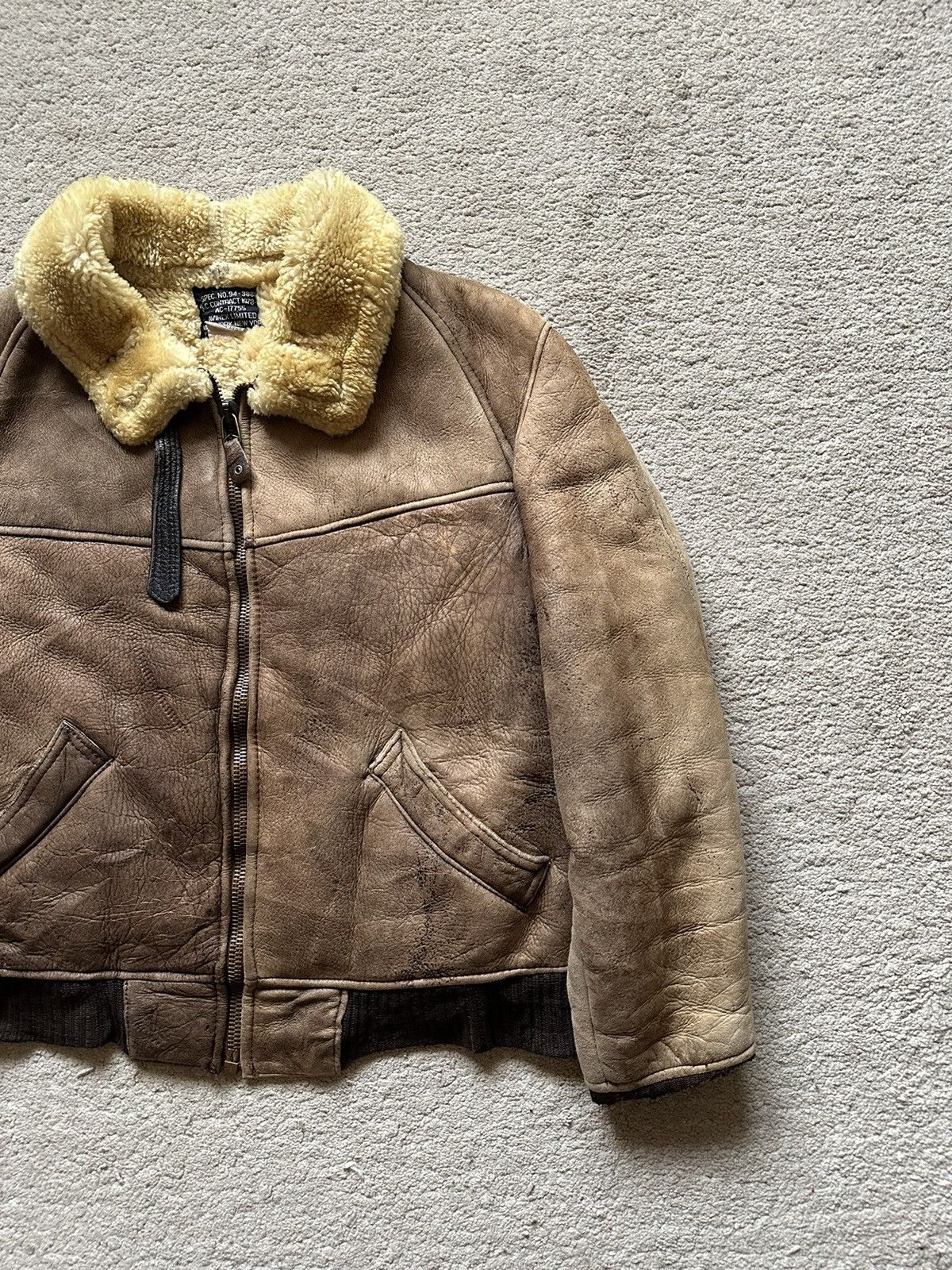Avirex 1990s Avirex Type-B6 Sheepskin Aviator Jacket Size US L / EU 52-54 / 3 - 2 Thumbnail
