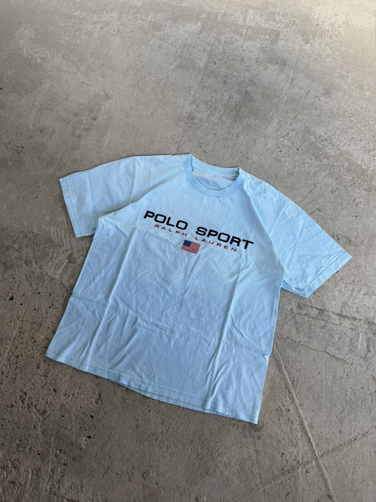 Polo Ralph Lauren VINTAGE POP CULTURE POLO SPORT BIG LOGO USA FLAG TSHIRT Size US XL / EU 56 / 4 - 2 Thumbnail