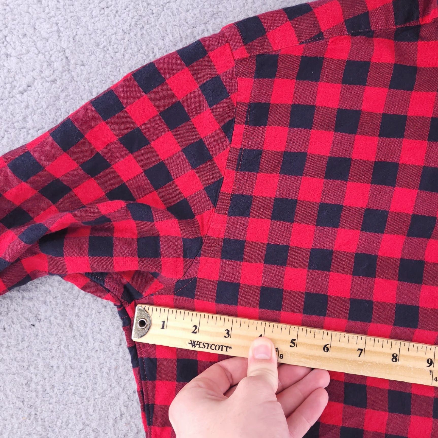 J.Crew J.CREW Shirt Mens Medium Red Check Oxford Flannel Long Sleeve Button-Up Size US M / EU 48-50 / 2 - 4 Thumbnail