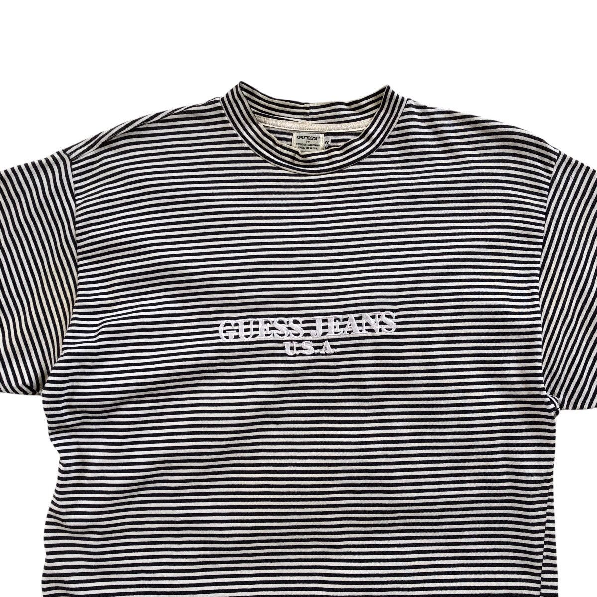 Guess GUESS JEANS by Georges Marciano Stripe Vintage T-Shirt Size US S / EU 44-46 / 1 - 2 Thumbnail