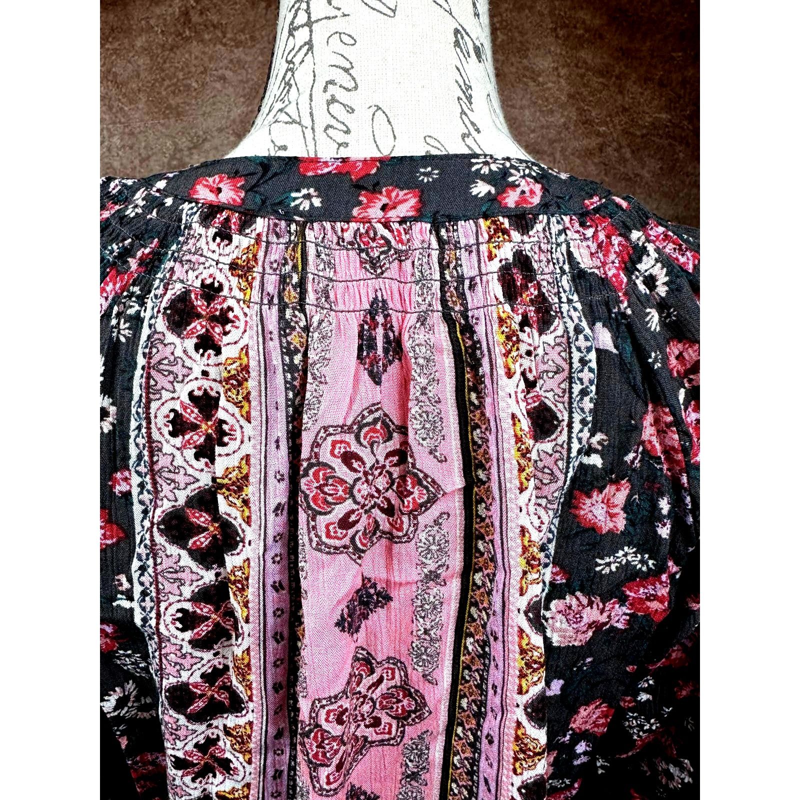 Other Mason & Belle Casey Tassel Detail Blouse Gray/Pink size S Size S / US 4 / IT 40 - 9 Thumbnail