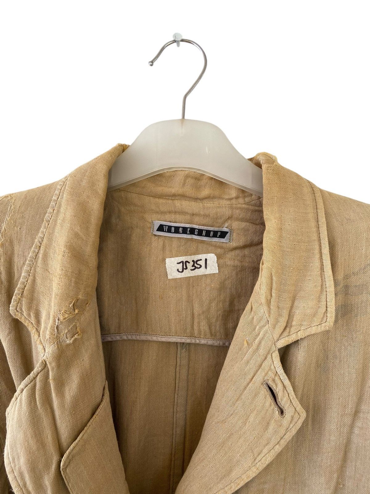 Vintage Vintage Workshop by Yohji Yamamoto Distressed Jacket Size US L / EU 52-54 / 3 - 3 Thumbnail
