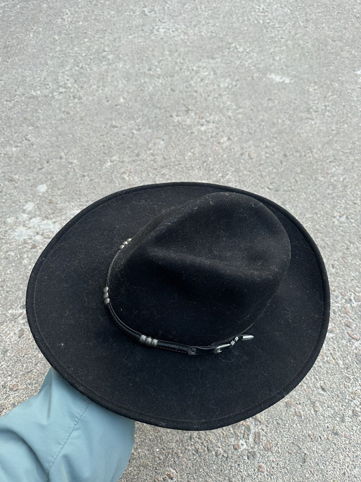 Stetson Stetson Black Buffalo Felt Cowboy Western Hat Size ONE SIZE - 3 Thumbnail