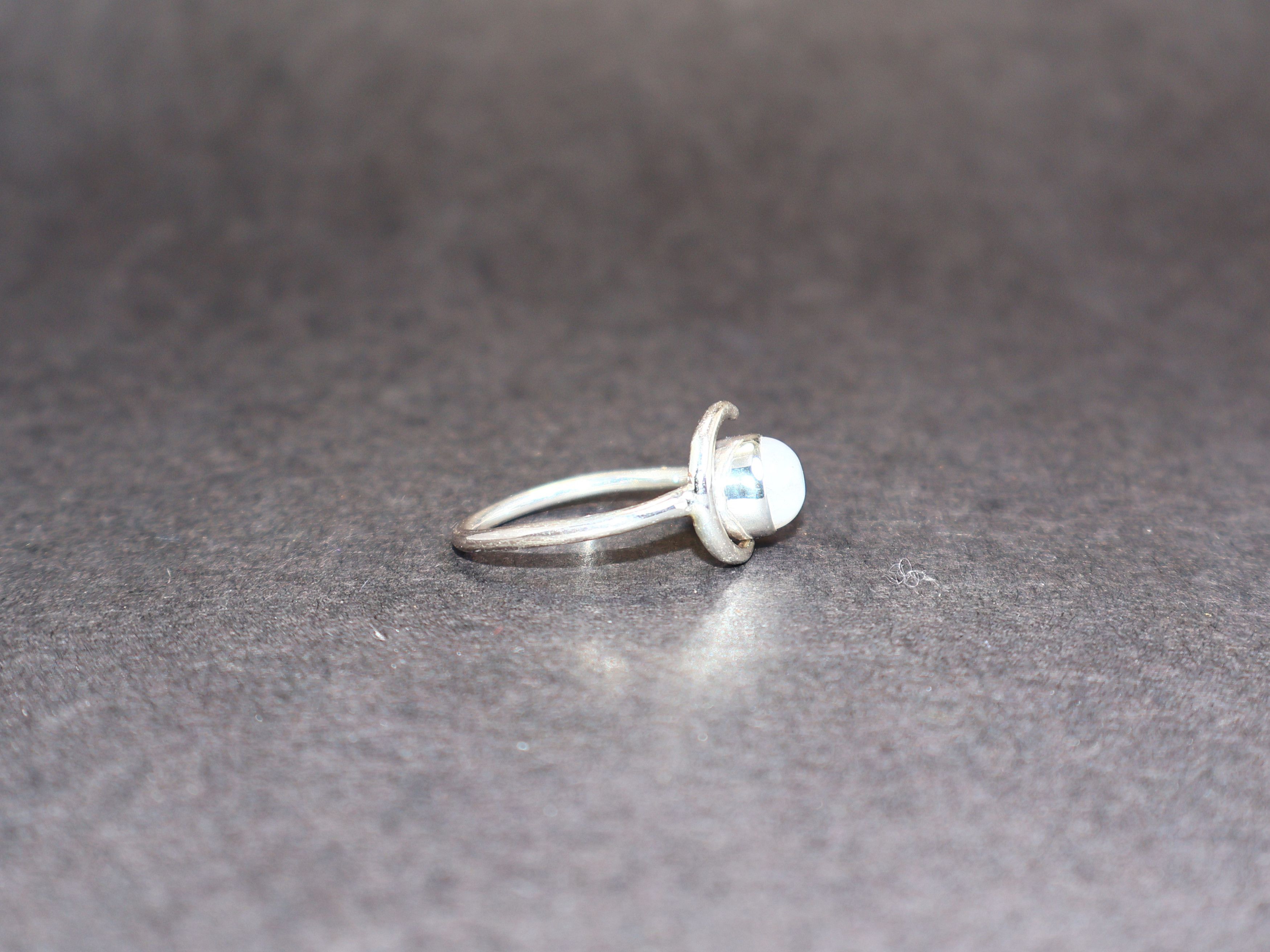 Handmade Rainbow Moonstone Ring, 925 Sterling Silver, Handmade Rings, Size ONE SIZE - 3 Thumbnail