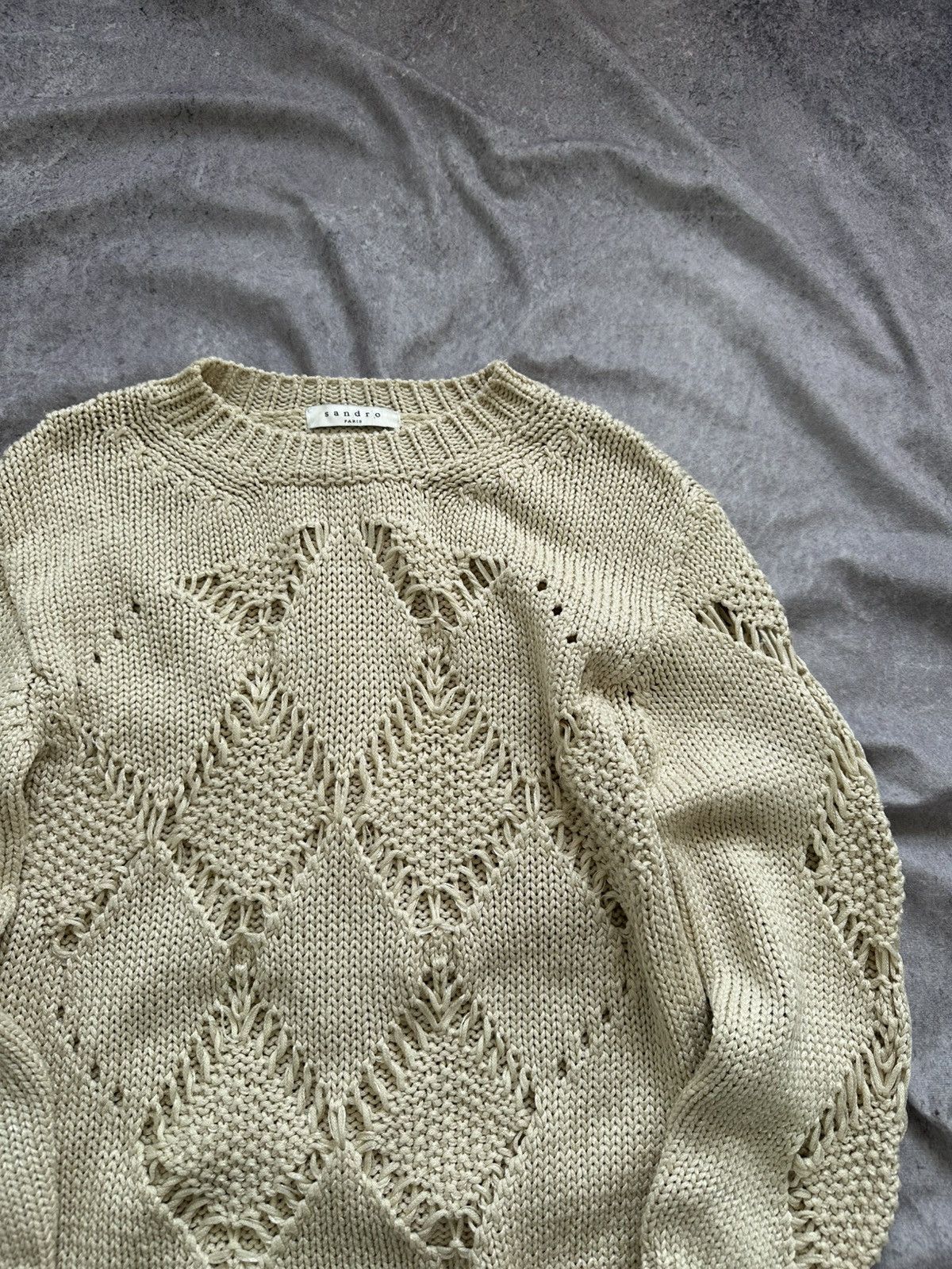 Sandro Sandro Beige Woman Sweater Size M / US 6-8 / IT 42-44 - 2 Thumbnail