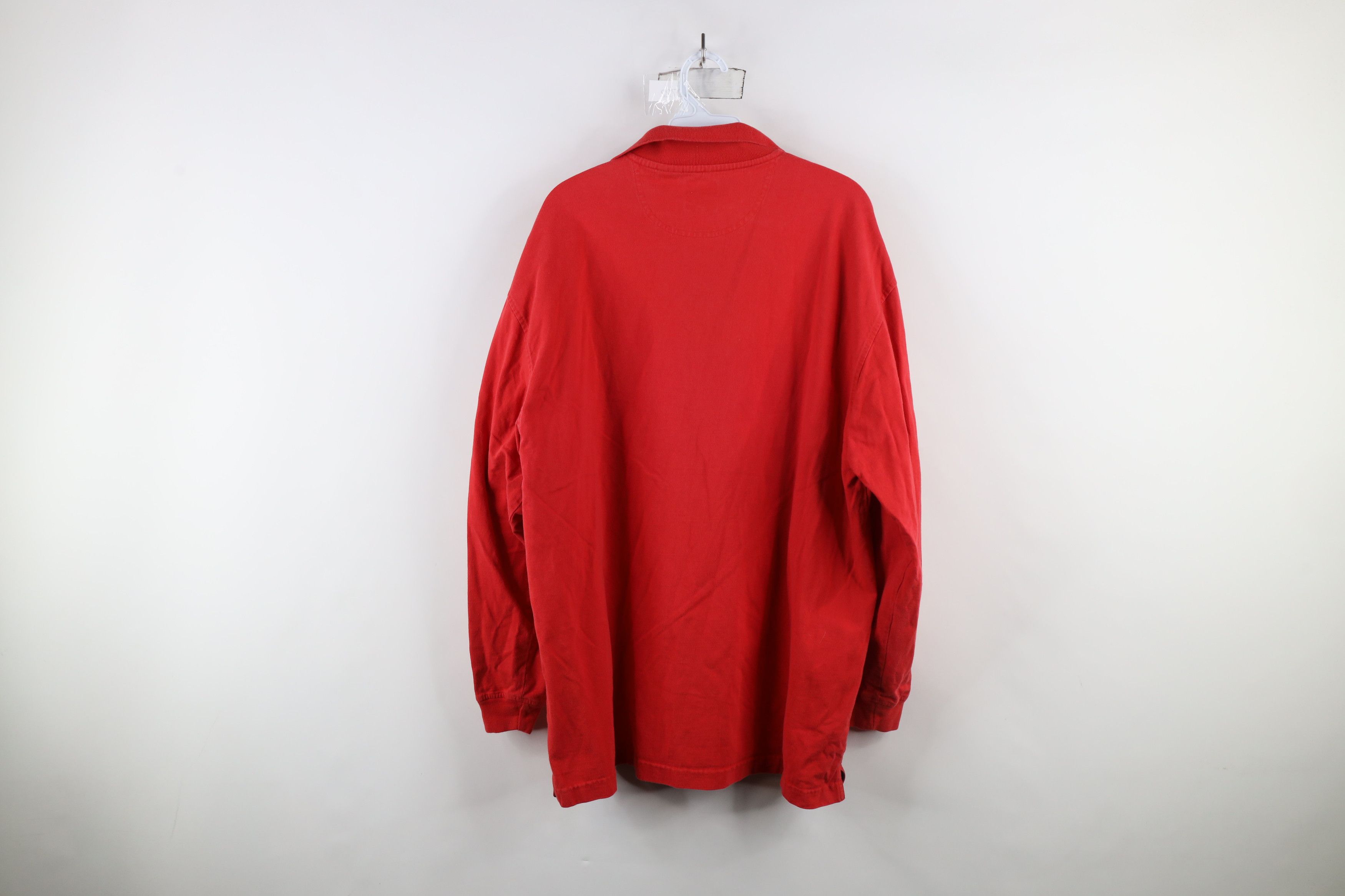Vintage Vintage 90s Streetwear Spell USA Flag Long Sleeve Rugby Polo Size US L / EU 52-54 / 3 - 7 Thumbnail