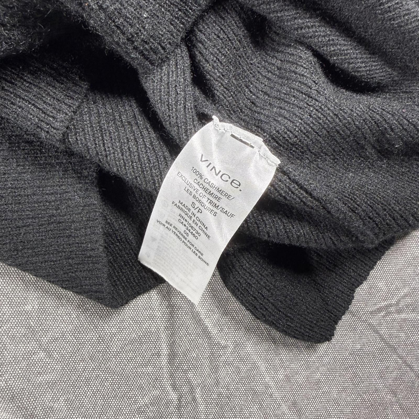 Vince Vince Shirt Women's S Black Long Sleeve Turtleneck Cashmere Size S / US 4 / IT 40 - 6 Thumbnail