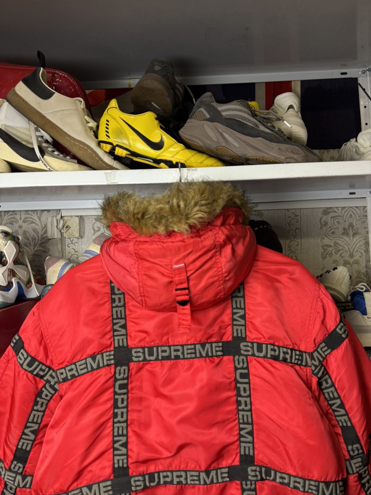Supreme 2018 Supreme Logo Tape N-3B Parka Jacket Size US M / EU 48-50 / 2 - 19 Thumbnail