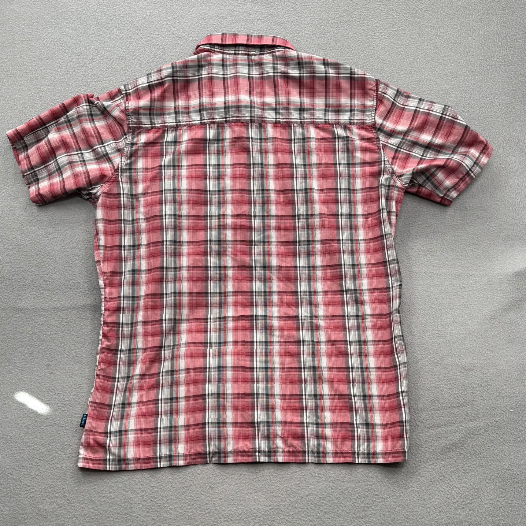 Vintage KÜHL Eluxur Shirt Mens L Red Plaid Short Sleeve Button Front Outdoor Hiking Size US L / EU 52-54 / 3 - 2 Thumbnail