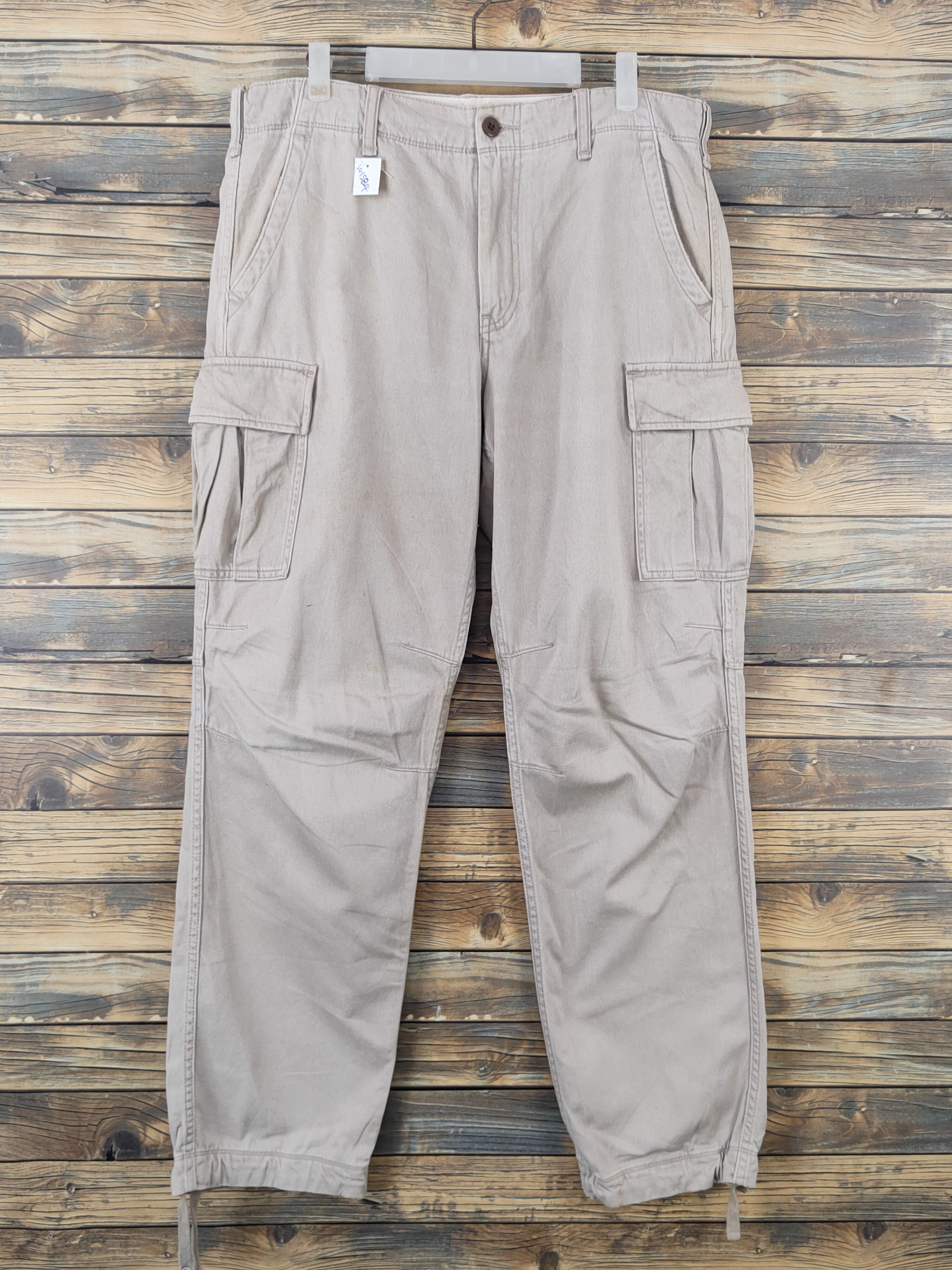 Japanese Brand Uniqlo Beige Multipocket Tactical Cargo Pants #W1584 Size US 36 / EU 52 - 1 Thumbnail