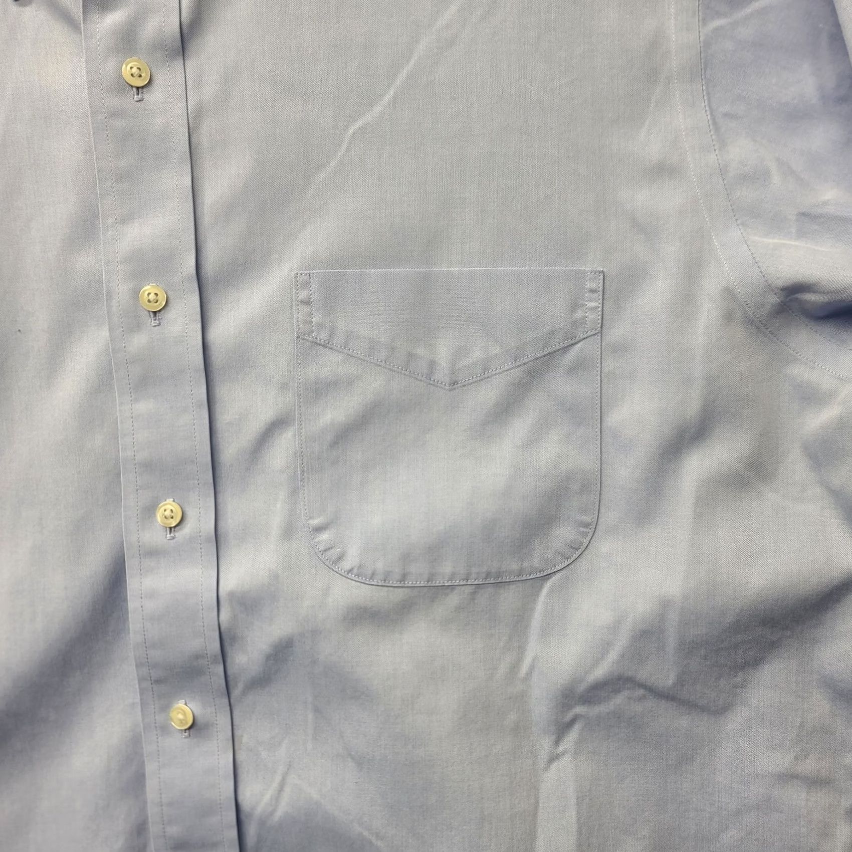 Brooks Brothers Brooks Brothers Shirt Mens 16 1/2 - 2/3 Regent Tailored Fit Non Iron Dress Blue Size 42R - 7 Thumbnail