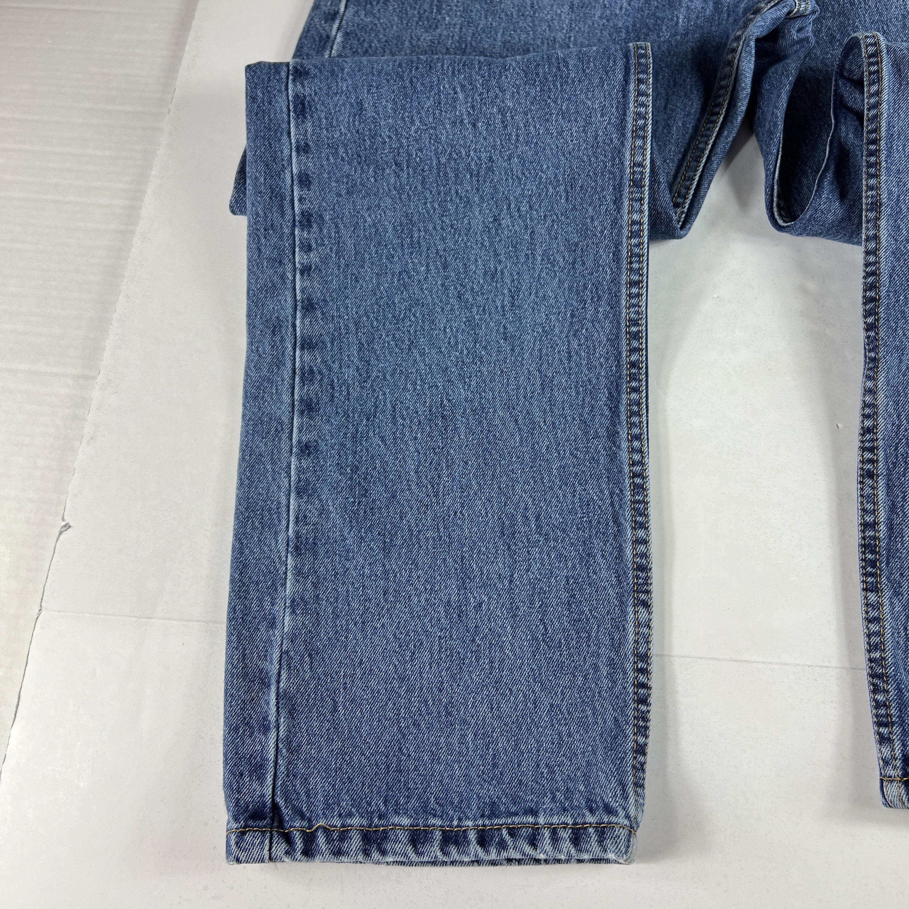Levi's Levi's Jeans 505 Regular Straight Blue Faded Cotton Denim Size US 36 / EU 52 - 7 Thumbnail