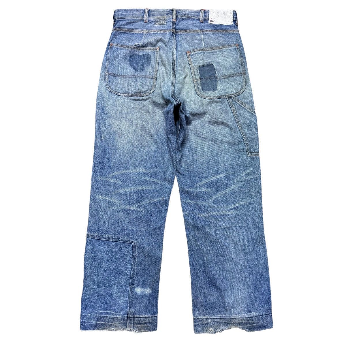 Japanese Brand CONEY Denim Carpenter Patchwork Work Pants Size US 32 / EU 48 - 1 Thumbnail