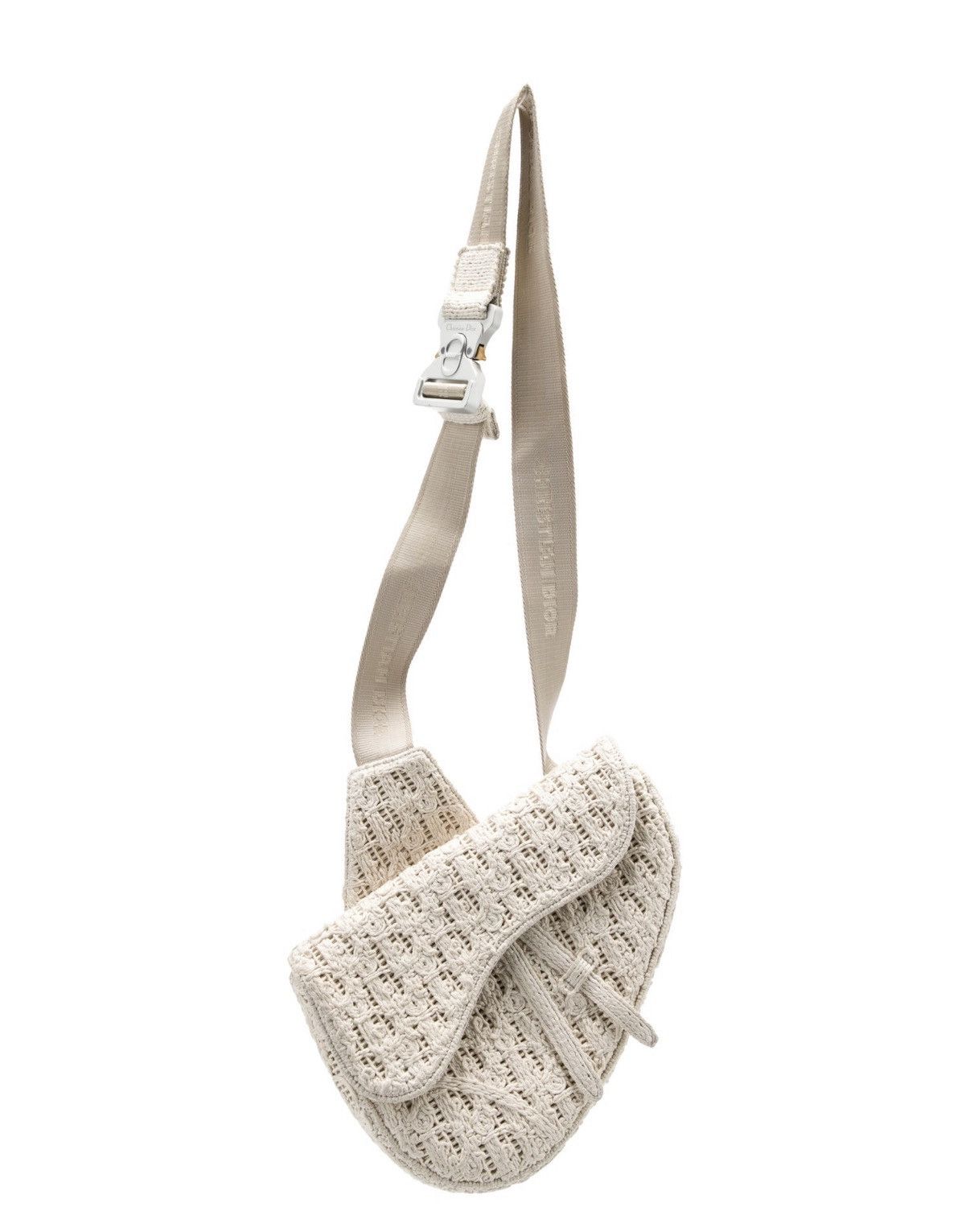 Dior × Travis Scott Crochet Saddle Crossbody Bag - Retail $6,200 Size ONE SIZE - 1 Thumbnail