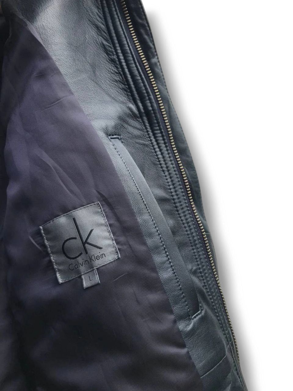Calvin Klein × Calvin Klein 205W39NYC Vintage Calvin Klein Sheepskin Leather Jacket Size US L / EU 52-54 / 3 - 11 Thumbnail