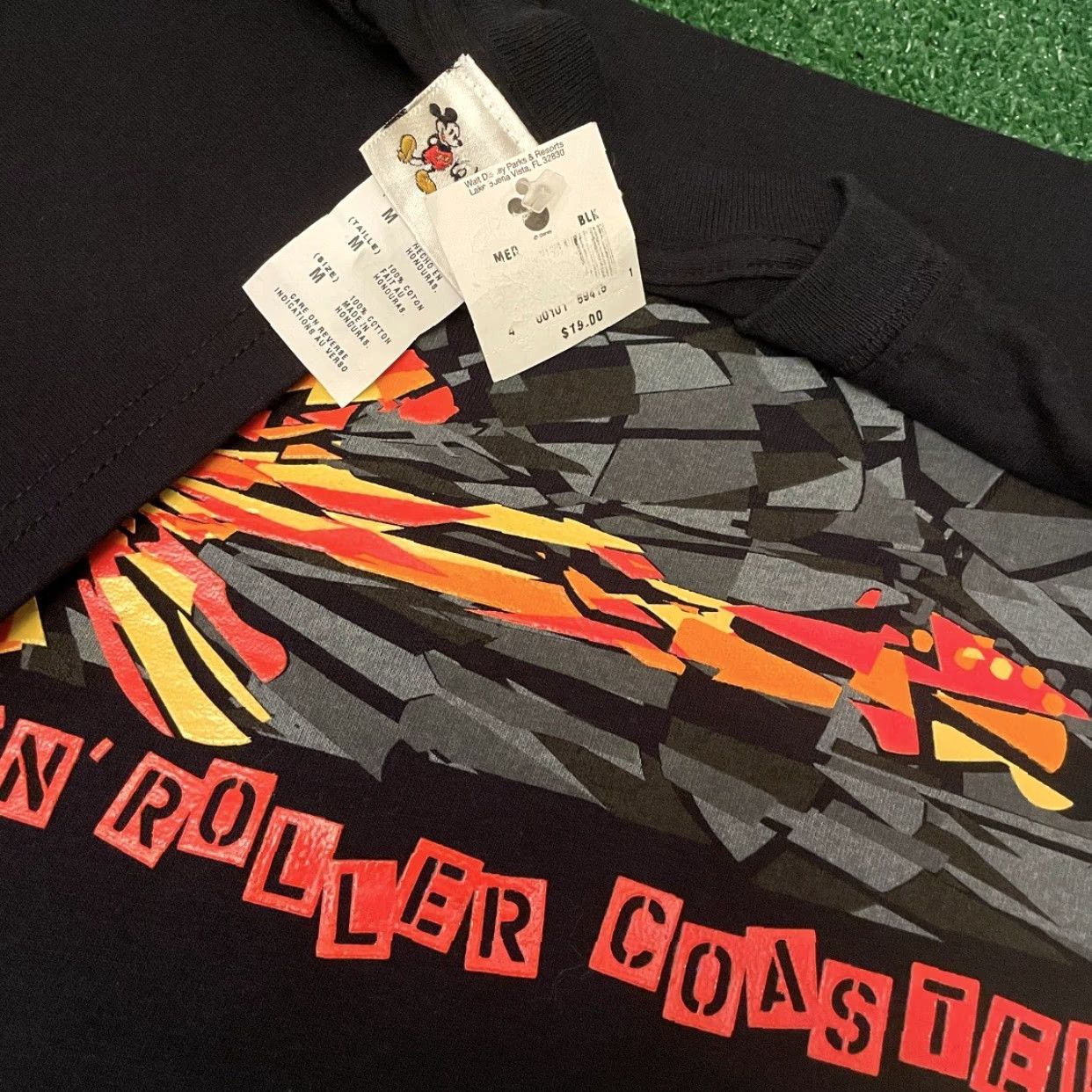 Disney VINTAGE Disney Rock n Roller Coaster Theme Park Ride Shirt Men M Black 90s Mickey Mouse NYT Old Stock Size US M / EU 48-50 / 2 - 2 Thumbnail