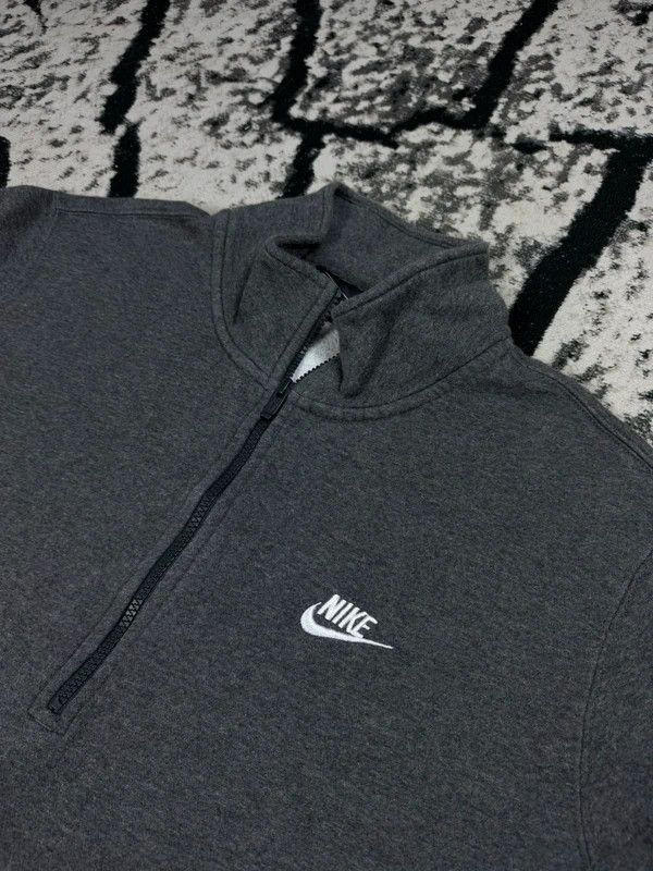 Nike Nike Halfzip Sweatshirt Gray XXL Swoosh Logo Size US XXL / EU 58 / 5 - 3 Thumbnail