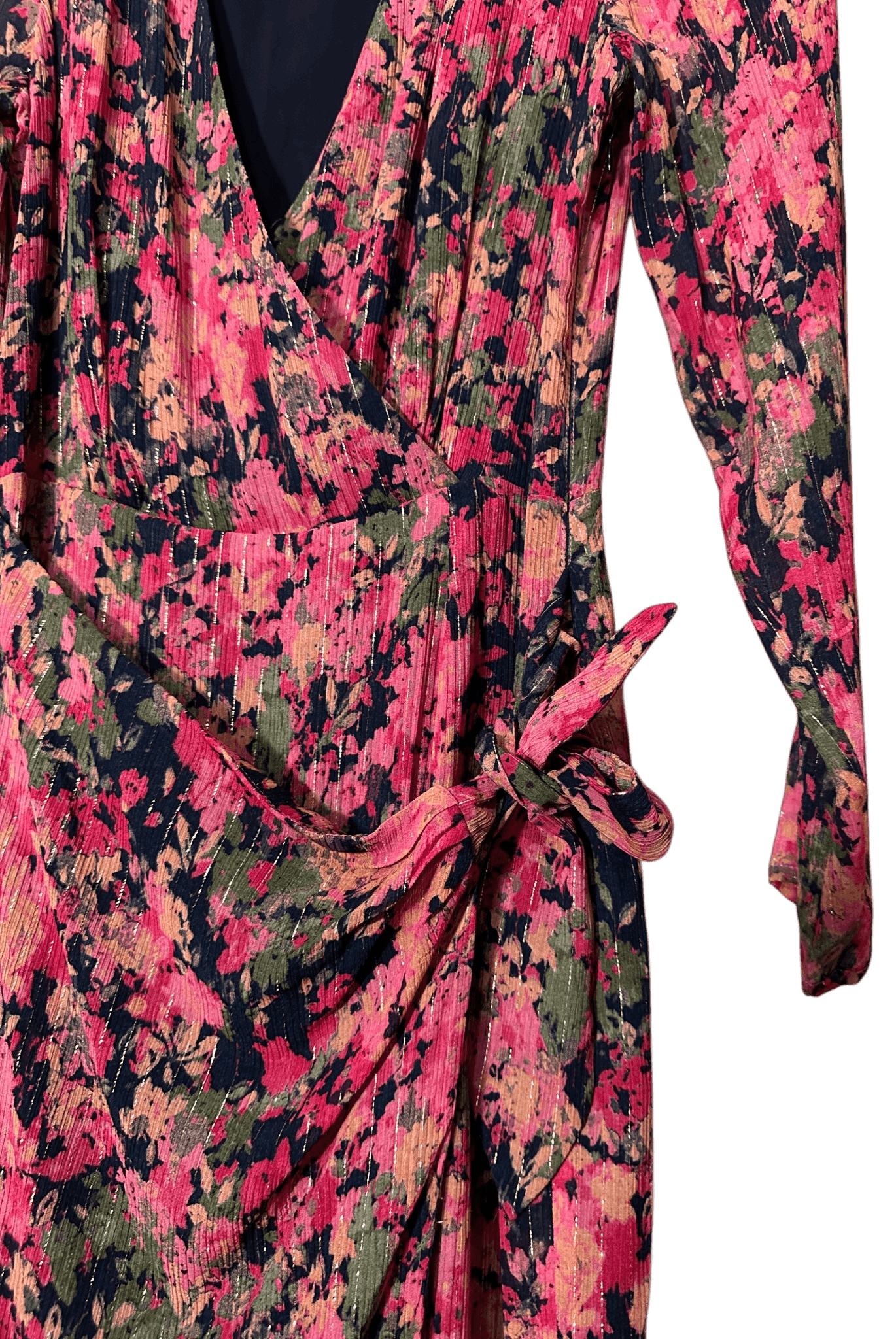 Sezane Armonie Floral Wrap Dress Size XS / US 0-2 / IT 36-38 - 3 Thumbnail