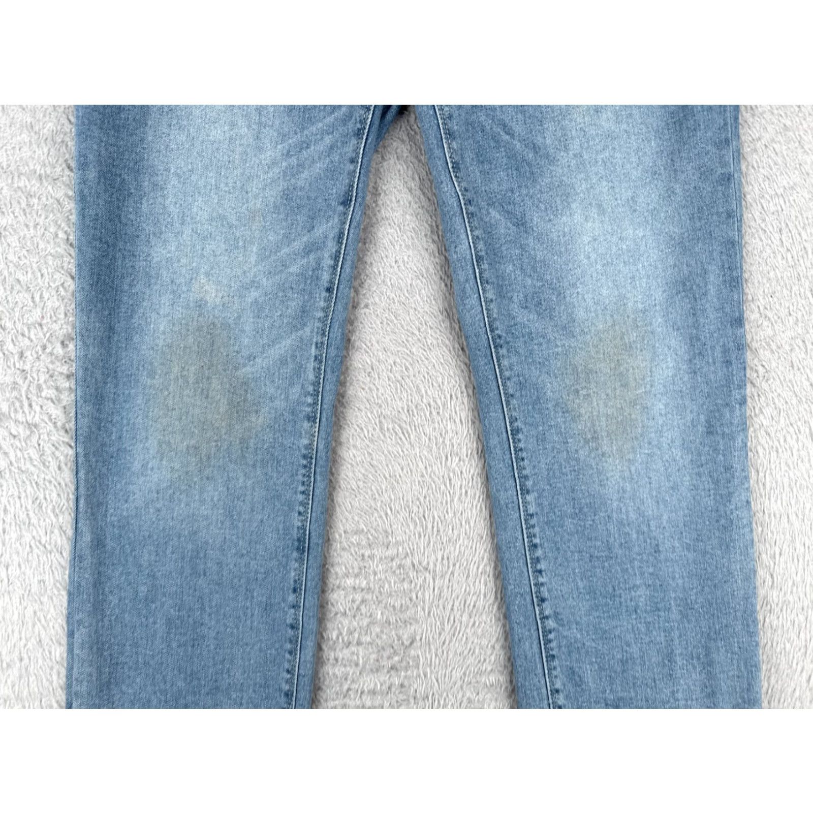 Hudson HUDSON Jeans Women 30 Blue Denim Straight Leg Jeans Mid Rise 5-Pocket Cotton Blend Regular Womens Size 30" / US 8 / IT 44 - 3 Thumbnail