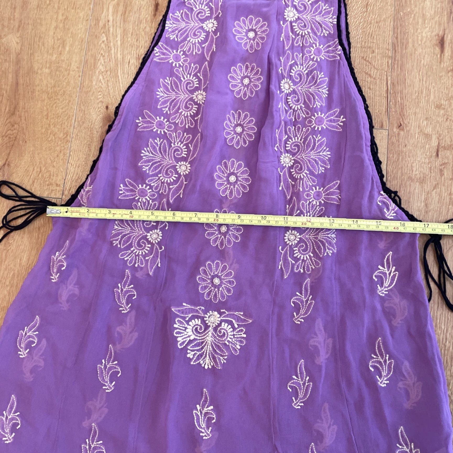 Free People Free People Tunic Women M Purple Sheer Embroidered Lilac Sunset Kisses Size M / US 6-8 / IT 42-44 - 6 Thumbnail
