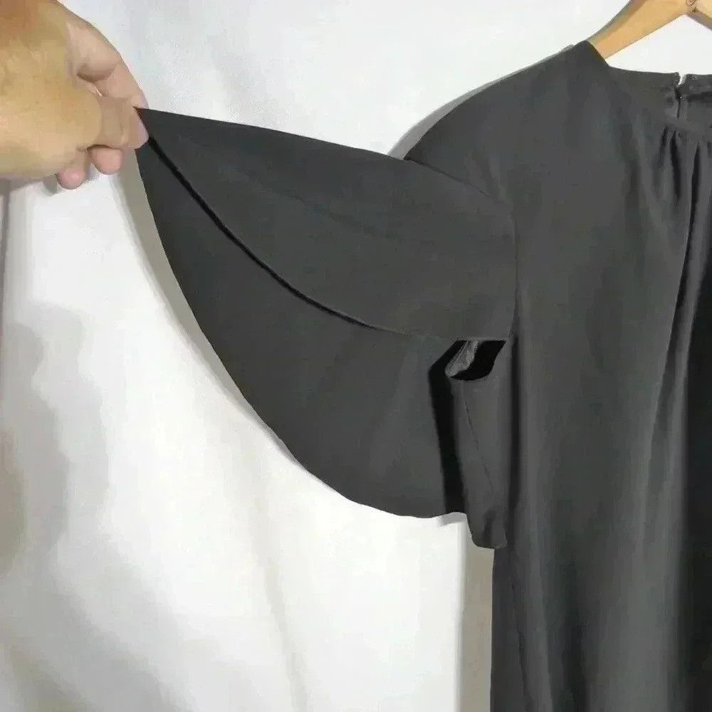 Elie Tahari Elie Tahari Little Black Dress ruffle sleeve cap sz S Size S / US 4 / IT 40 - 2 Thumbnail