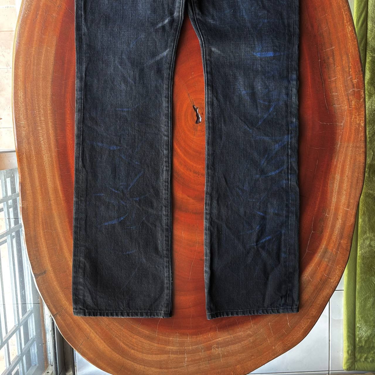semanticdesign Semantic Design Acid Wash Bleach Flared Black Jeans Pants Size US 32 / EU 48 - 5 Thumbnail