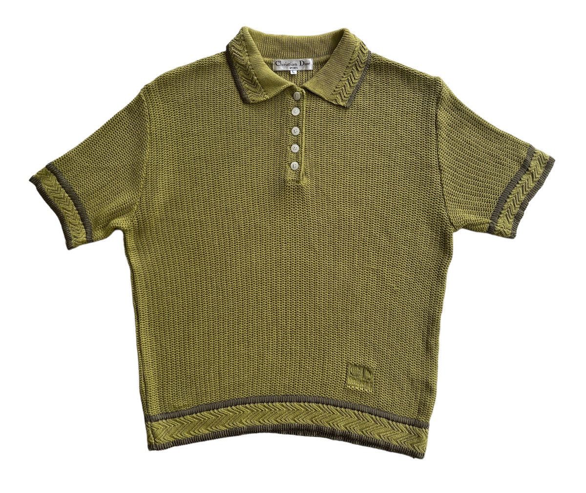 Christian Dior Monsieur Christian Dior Luxury Knitted Polos Size L / US 10 / IT 46 - 3 Thumbnail