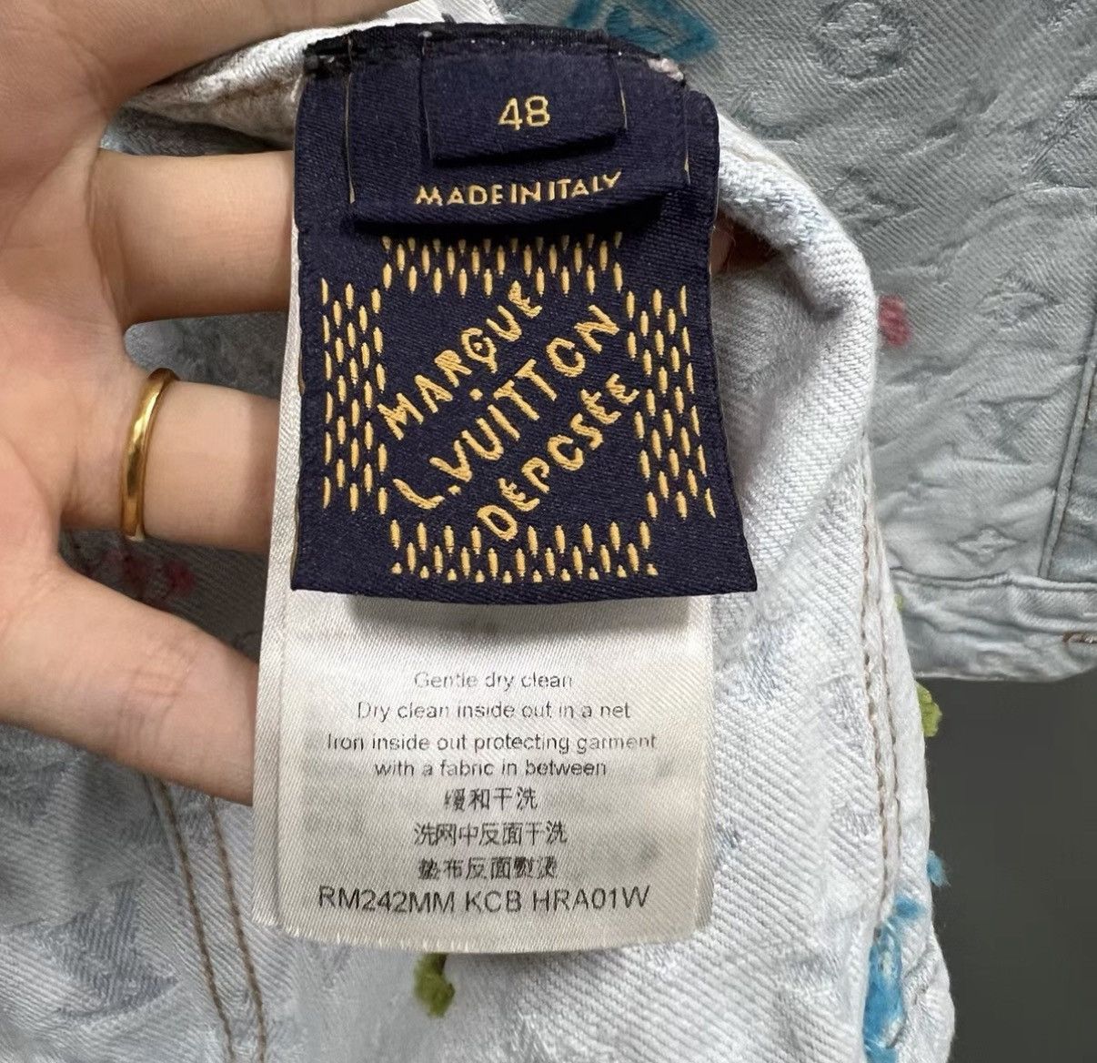 Louis Vuitton Louis Vuitton × Tyler Collaboration Denim Jacket J41 Size US M / EU 48-50 / 2 - 3 Thumbnail