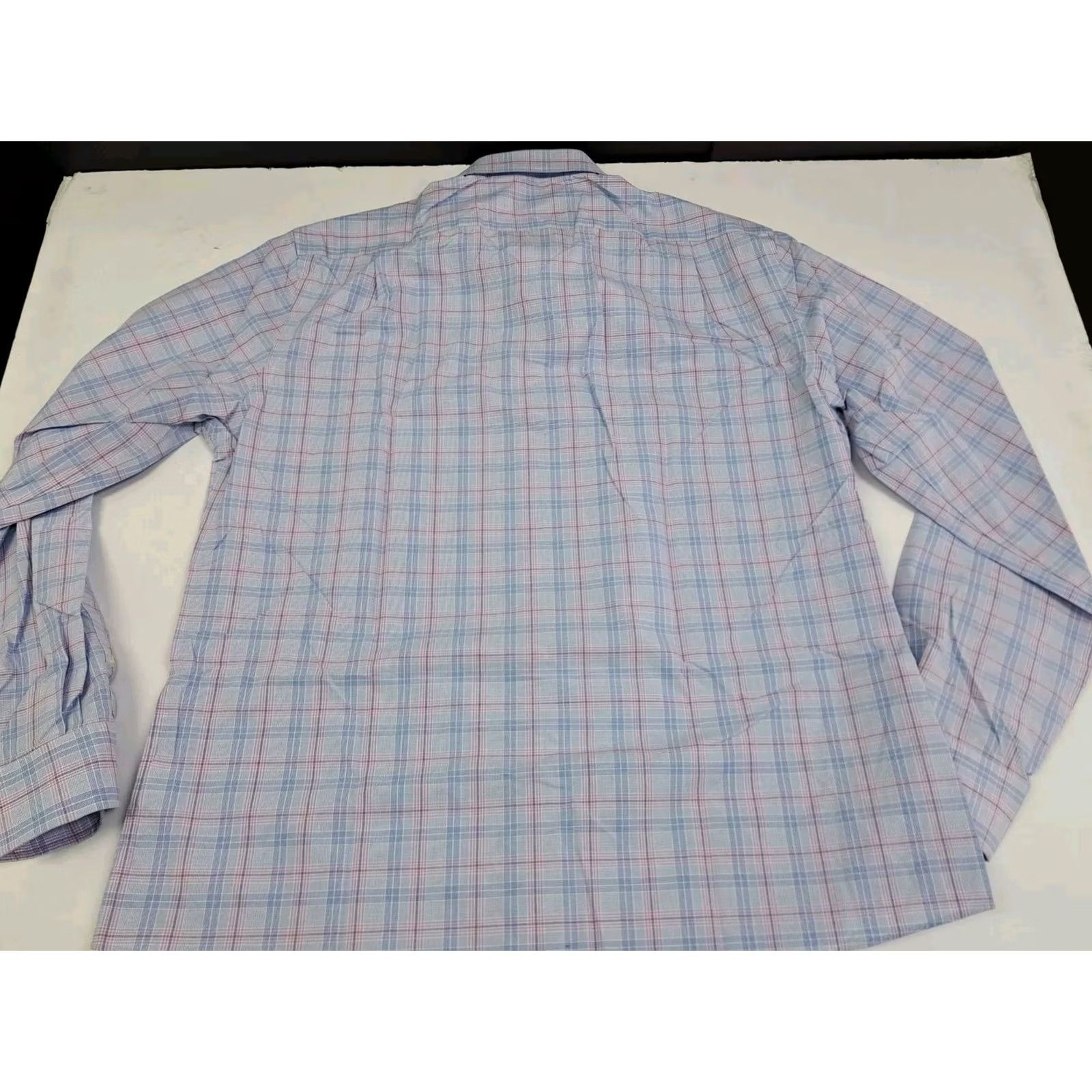 Tommy Hilfiger Tommy Hilfiger Shirt Long Sleeve Button-Up Plaid Blue/Pink XL Mens Slim Fit Casual Business Travel Vintage No Size US XL / EU 56 / 4 - 3 Thumbnail