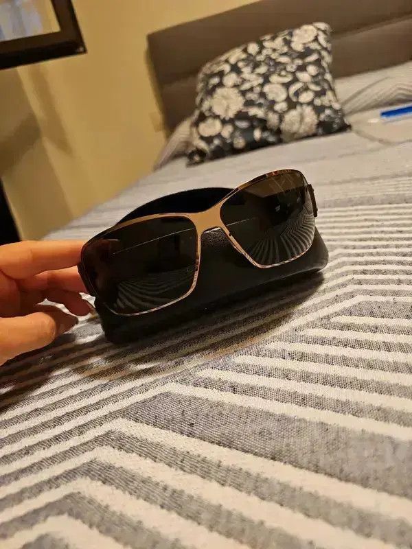 Prada × Vintage PRADA Sunglasses Rimless Sport Symbole Wrap Shield Mask Size ONE SIZE - 1 Thumbnail