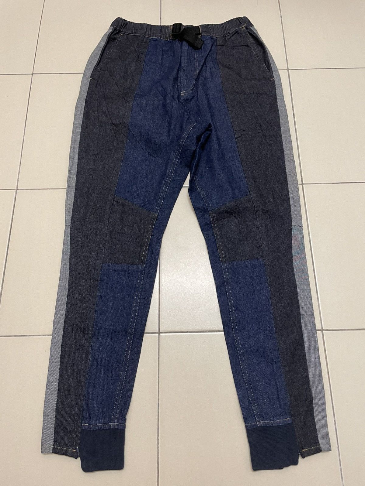 gomme Gomme Maki Hiroshige Rework/reconstructed Denim Jogger Pants Size US 30 / EU 46 - 1 Thumbnail